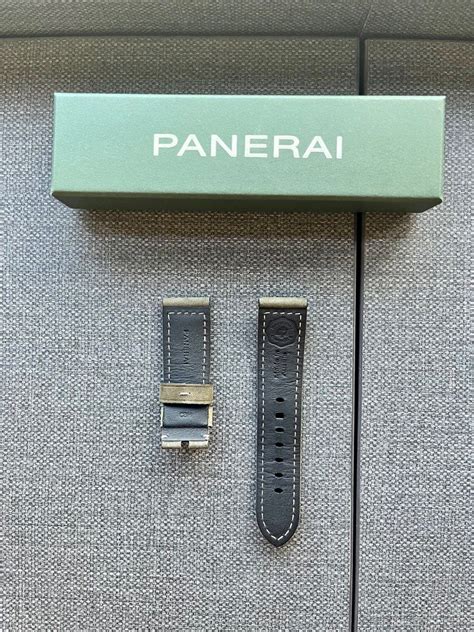 neues produkt panerai officine leather strap assolutamente black calf|panerai strap size chart.